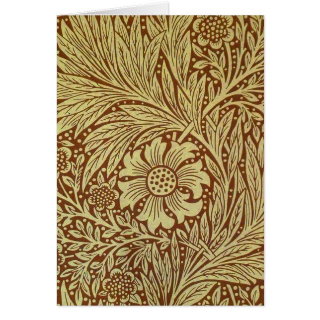 William Morris Marigold Antique Flower Pattern (Front)