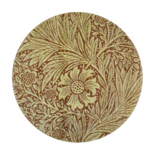 William Morris Marigold Antique Flower Pattern Cutting Board