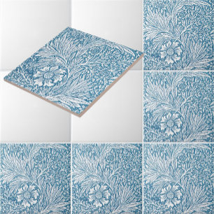William Morris Marigold Floral Pattern Ceramic Tile