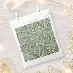 William Morris Marigold Green Floral Art Print Favour Bag
