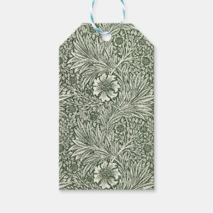 William Morris Marigold Green Floral Art Print Gift Tags