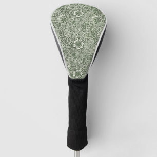William Morris Marigold Green Floral Art Print Golf Head Cover
