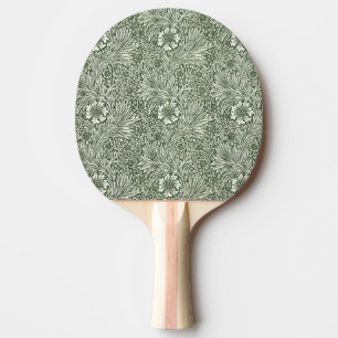William Morris Marigold Green Floral Art Print Ping Pong Paddle