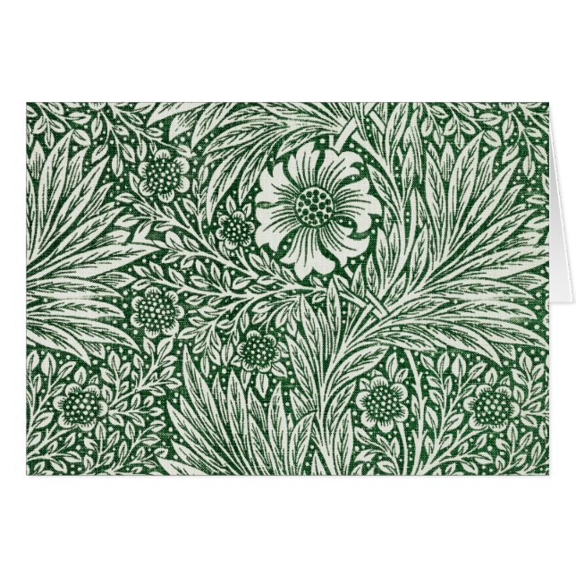 william morris marigold green floral flower (Front Horizontal)