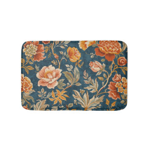 William Morris marigold Vintage floral Bath Mat
