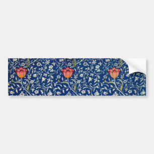 William Morris Medway Blue Floral  Bumper Sticker