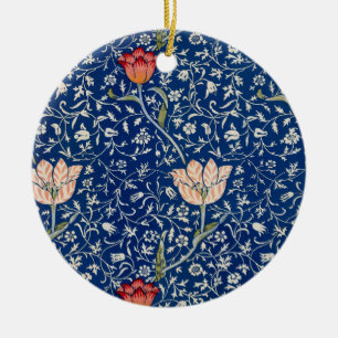 William Morris Medway Blue Floral Ceramic Ornament