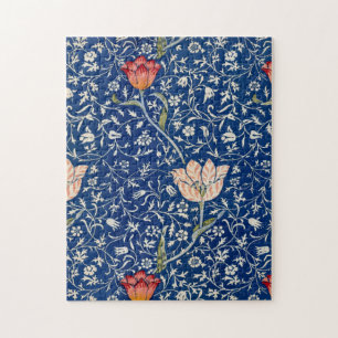 William Morris Medway Blue Floral  Jigsaw Puzzle