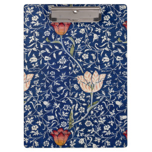 William Morris Medway Blue Tulip Floral Art Clipboard