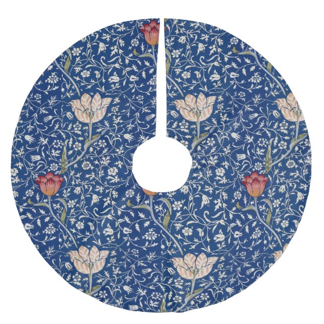 William Morris Medway Pattern Brushed Polyester Tree Skirt (Front)