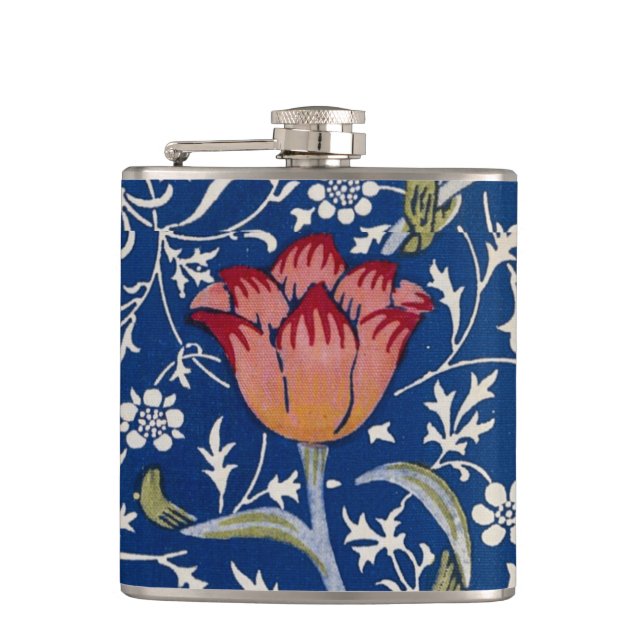 William Morris Medway Pattern Hip Flask (Front)
