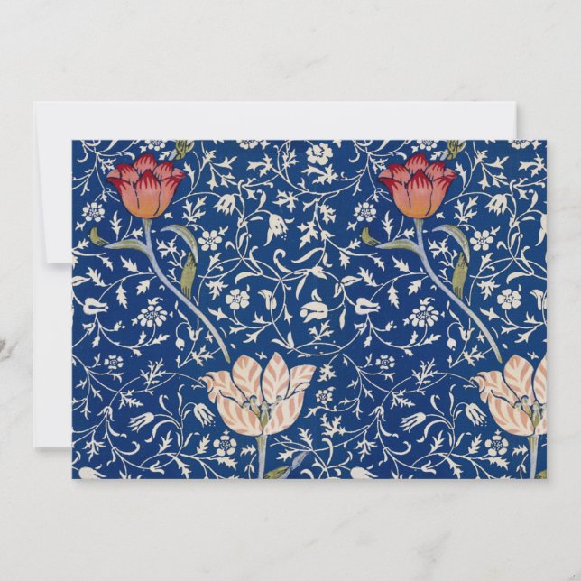 William Morris Medway Pattern Invitation (Front)