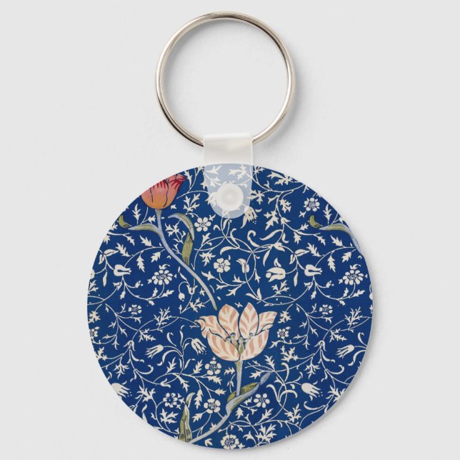 William Morris Medway Pattern Key Ring (Front)