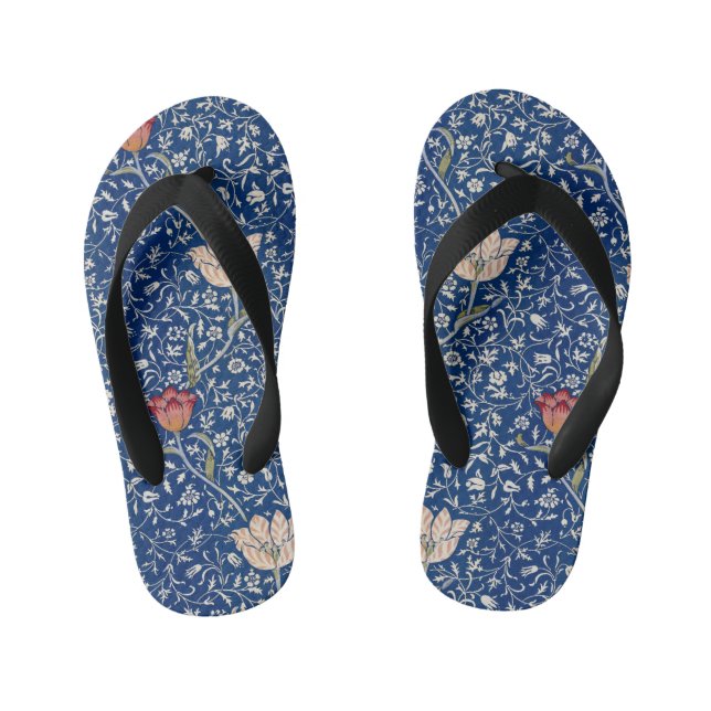 William Morris Medway Pattern Kid's Thongs (Footbed)