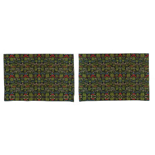 William Morris Millefluers Vintage Floral Pattern  Pillowcase