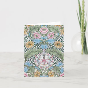 William Morris Myrtle Floral Pattern Note Cards