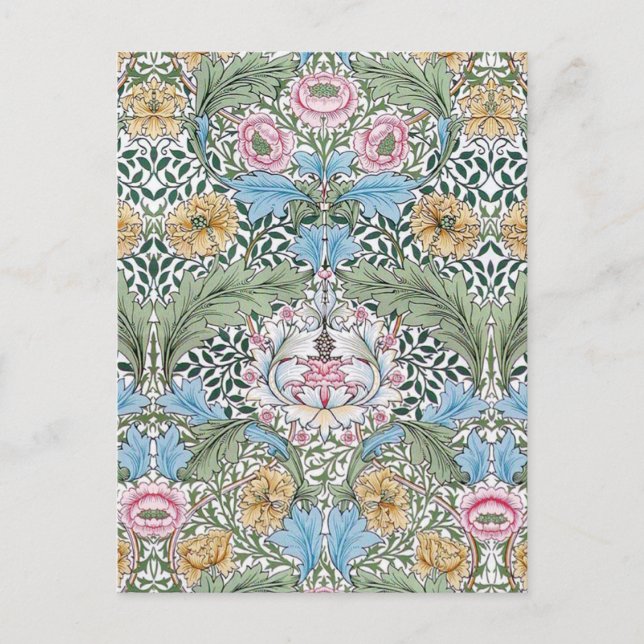 William Morris Myrtle Floral Pattern Postcard (Front)