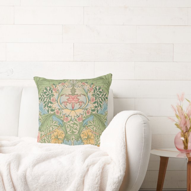 William Morris Myrtle Flower Floral Botanical Cushion (Couch)