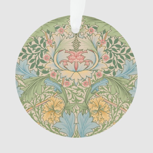 William Morris Myrtle Flower Floral Botanical Ornament (Front)