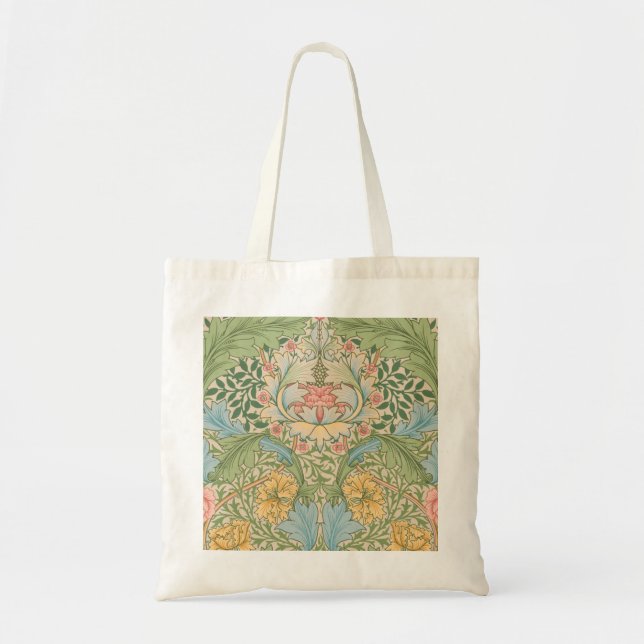 William Morris Myrtle Flower Floral Botanical Tote Bag (Front)