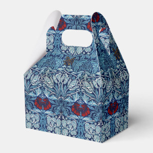 William Morris Navy Blue Tulip Rose Wallpaper Favour Box