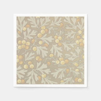 William Morris Oak and Acorn Cocktail Napkins