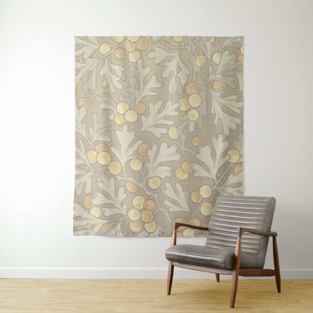 William Morris Oak and Acorn Tapestry (In Situ)