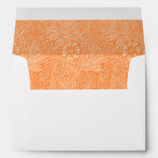 William Morris Orange Floral Envelopes