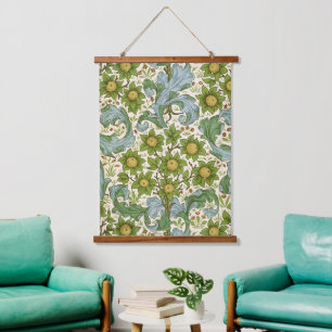 William Morris Orchard Green Floral Art Hanging Tapestry