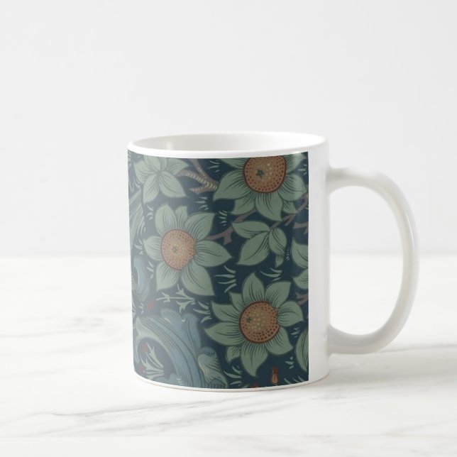 William Morris Orchard Pattern Art Coffee Mug (Right)