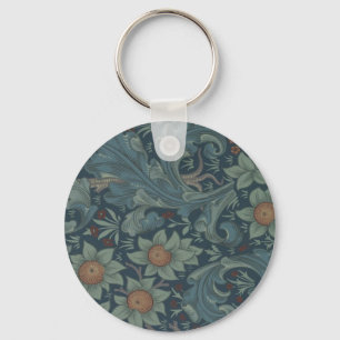 William Morris Orchard Pattern Art Key Ring