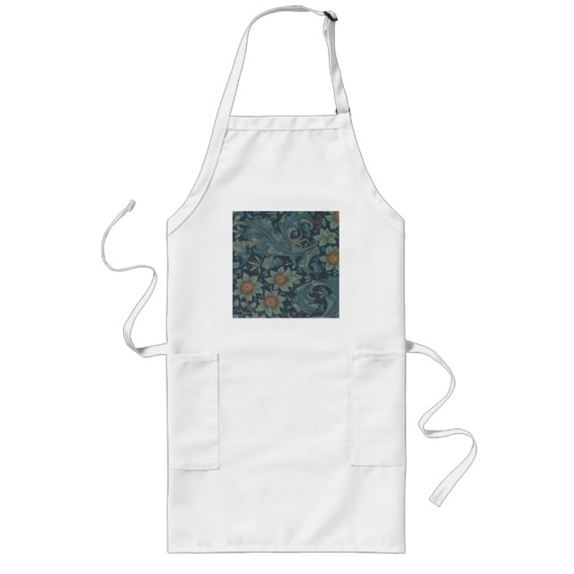 William Morris Orchard Pattern Art Long Apron (Front)