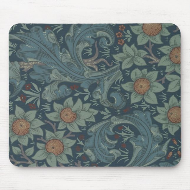 William Morris Orchard Pattern Art Mouse Pad (Front)