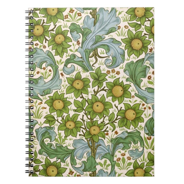 William Morris' Orchard Pattern Art Nouveau Notebook (Front)