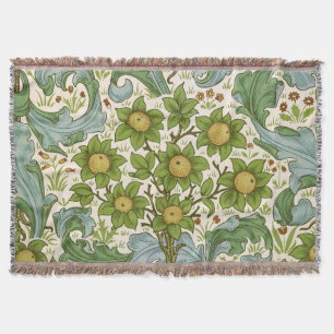 William Morris' Orchard Pattern Art Nouveau Throw Blanket