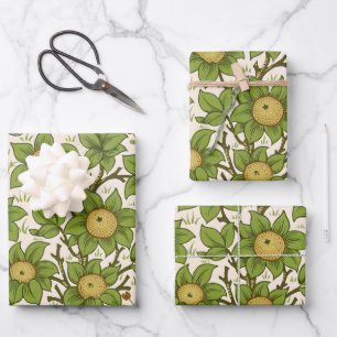 William Morris' Orchard Pattern Art Nouveau Wrapping Paper Sheet