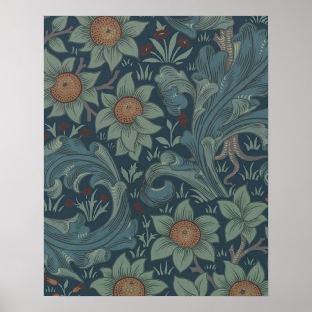 William Morris Orchard Pattern Art Poster (Front)