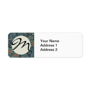 William Morris Orchard Pattern Art Return Address Label