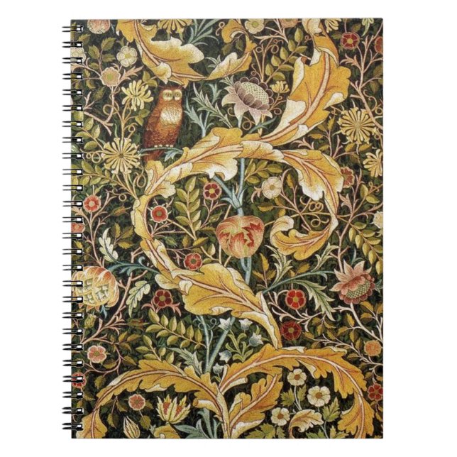 William Morris Owl an Acanthus Notebook (Front)