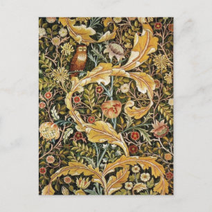 William Morris Owl an Acanthus Postcard