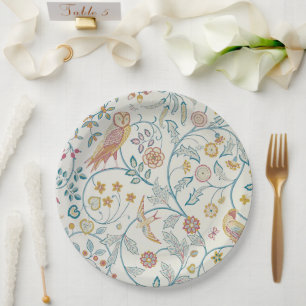 William Morris - Owl and Berries Paper Plate