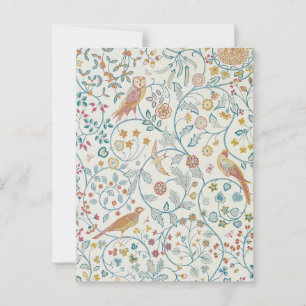William Morris - Owl and Berries Wallpaper Postcard