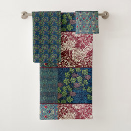 William Morris Patch Art Nouveau Bath Towel Set