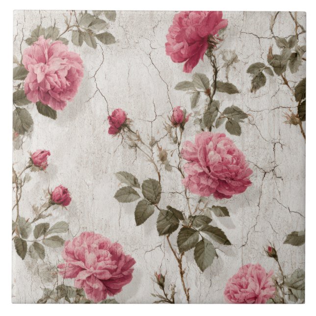 William Morris Pattern Ceramic Tile (Front)