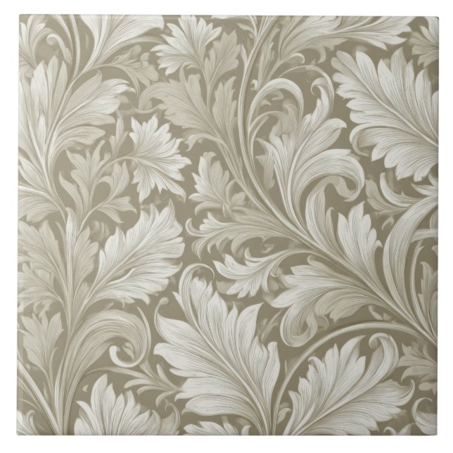 William Morris Pattern Ceramic Tile (Front)