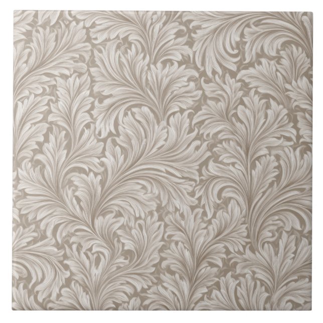 William Morris Pattern Ceramic Tile (Front)