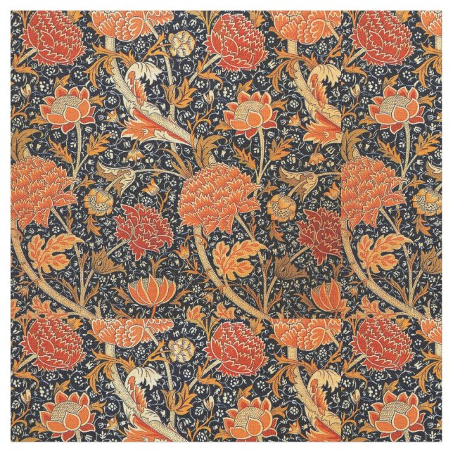 William Morris pattern, Cray, Fabric (Close Up)