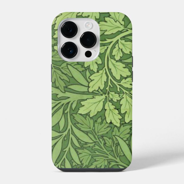 William Morris pattern, Foliage, iPhone Case (Back)