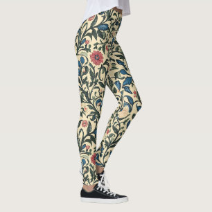 William Morris Pattern  Leggings