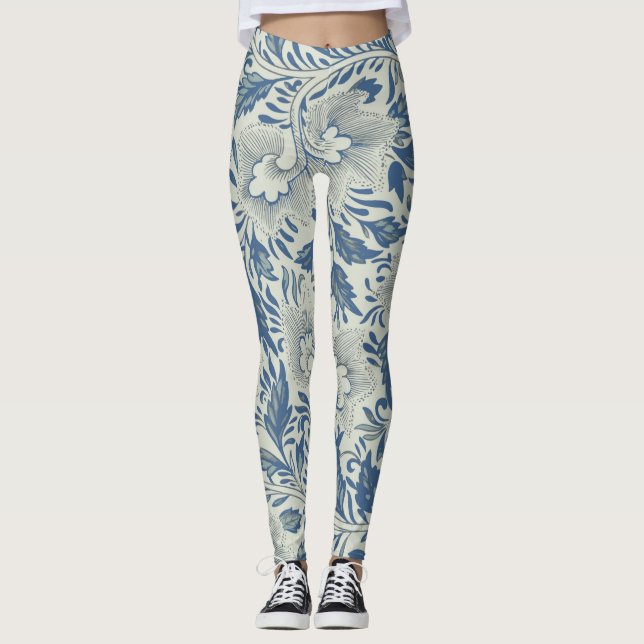 William Morris Pattern Leggings (Front)